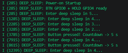 Button 阻止进去深度睡眠